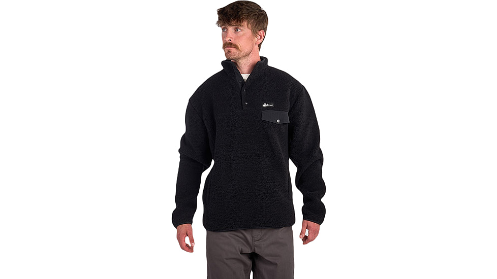 Sierra Designs Hale Snap Pullover - Mens, Black, Small, 22940923BK-SM