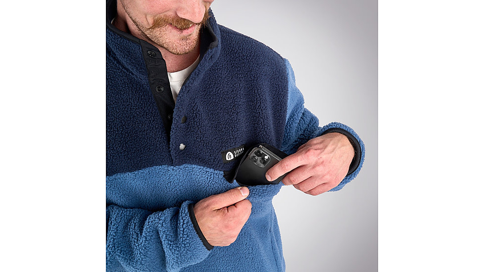 Sierra Designs Hale Snap Pullover - Mens, Navy, Medium, 22940923NV-MD