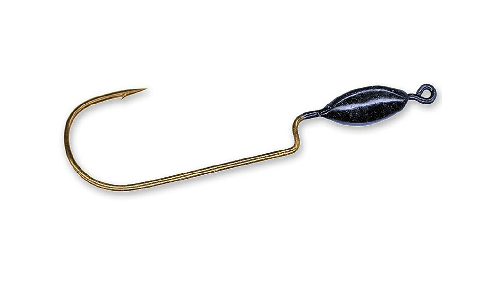 Slider Snagless Weedless Head 2.31in, 1/4 oz, Black, 4/Pack, WSH4