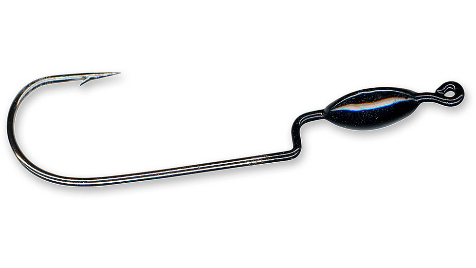 Slider Snagless Weedless Head 2.31in, 1/8 oz, Black, 4/Pack, WSH8