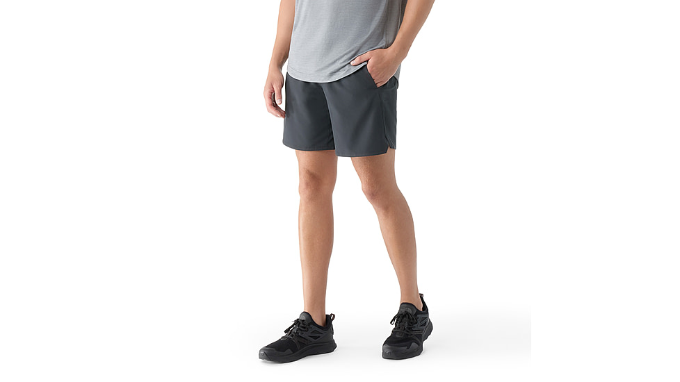 Smartwool Active Lined 7 in Short - Mens, Black, Medium, SW002839001100M000