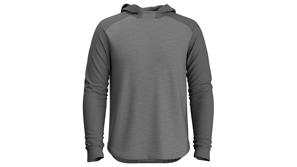 Smartwool Active Mesh Hoodie - Mens, Gray Heather, Small, SW0022955451S