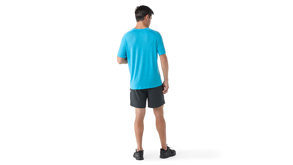 Smartwool Active Ultralite Short Sleeve - Mens, Pool Blue, 2XL, SW016544N181XXL000
