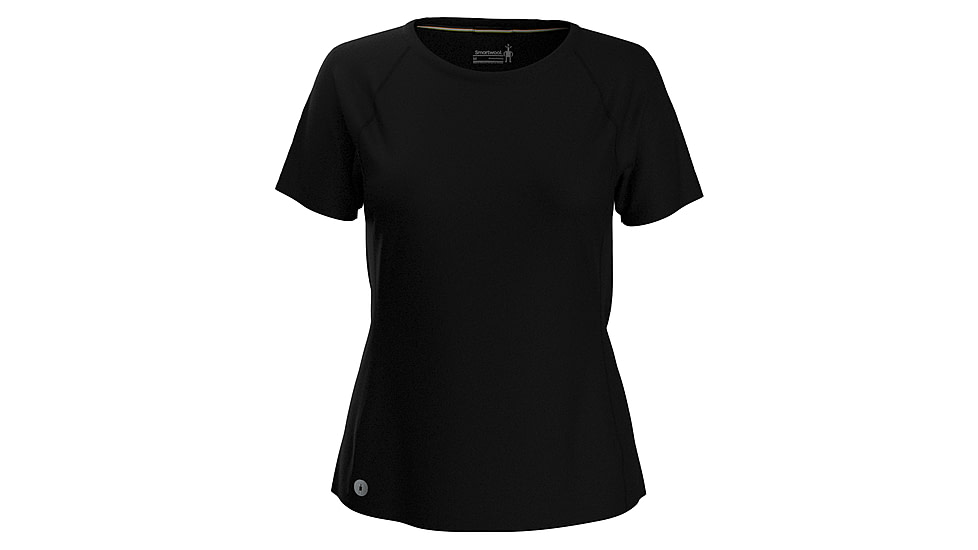 Smartwool Active Ultralite Short Sleeve - Womens, Black, Medium, SW0165870011-001 BLACK-M