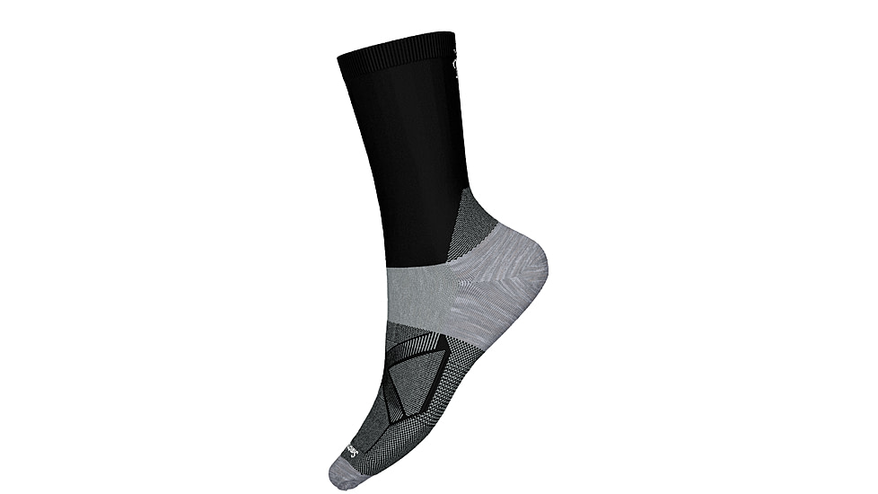 Smartwool Bike Zero Cushion Crew Socks, Black, Medium, SW0019660011-001 BLACK-M