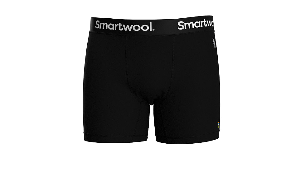 Smartwool Boxer Brief Boxed - Mens, Black, Medium, SW0169960011-001 BLACK-M