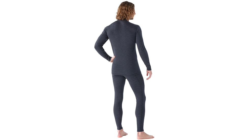 Smartwool Classic Thermal Merino Base Layer 1/4 Zip - Mens, Charcoal Heather, Small, SW002821010100S000