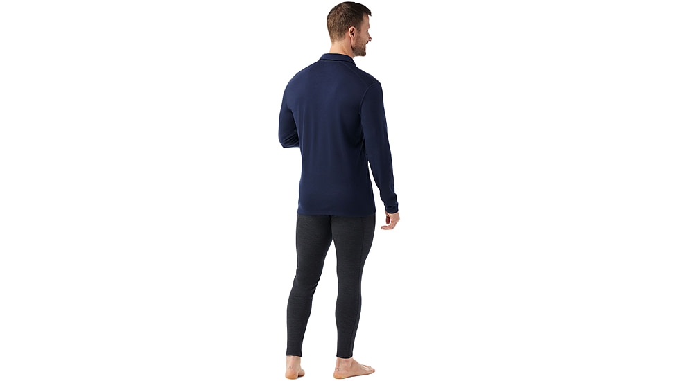 Smartwool Classic Thermal Merino Base Layer 1/4 Zip - Mens, Deep Navy, Large, SW002821092100L000