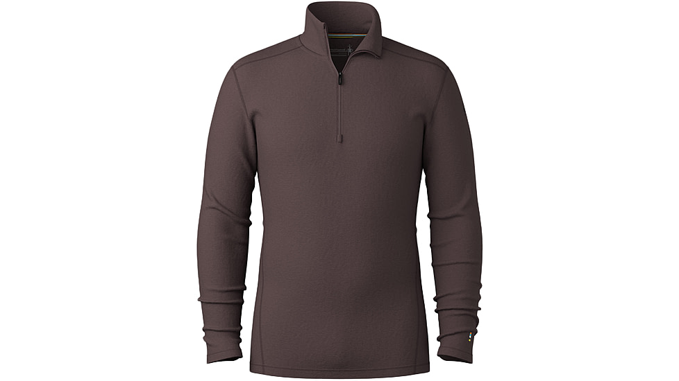 Smartwool Classic Thermal Merino Base Layer 1/4 Zip - Mens, Mink Heather, Extra Large, SW002821P8510XL000
