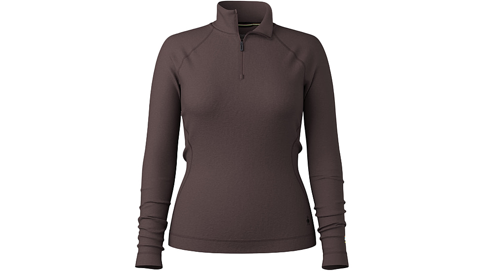 Smartwool Classic Thermal Merino Base Layer 1/4 Zip - Womens, Mink Heather, Small, SW002828P85100S000