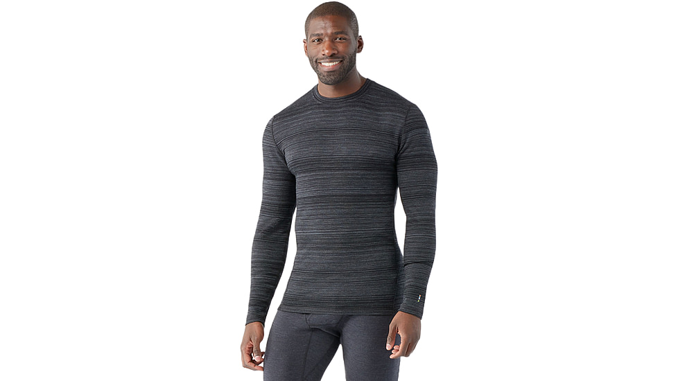 Smartwool Classic Thermal Merino Base Layer Crew - Mens, Black Color Shift, Extra Large, SW016349K4210XL000