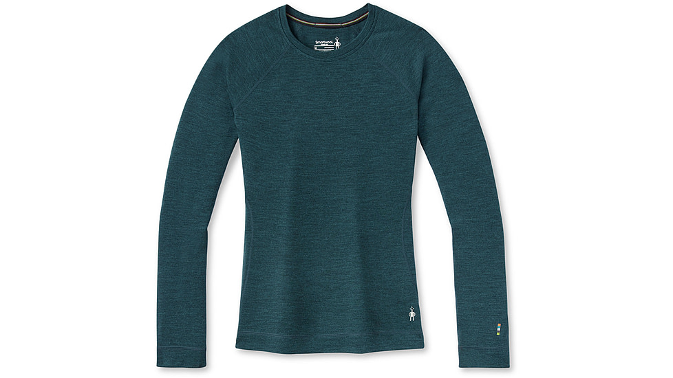 Smartwool Classic Thermal Merino Base Layer Crew - Womens, G75 Twilight Blue Heather, Large, SW016369G75L