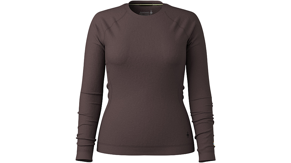 Smartwool Classic Thermal Merino Base Layer Crew - Womens, Mink Heather, Large, SW016369P85100L000