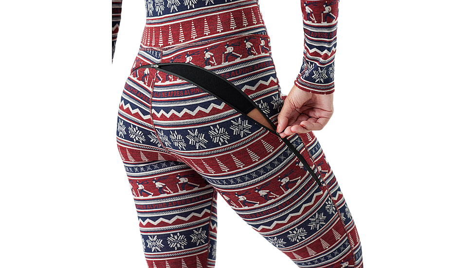 Smartwool Classic Thermal Merino Base Layer One Piece - Womens, Currant Alpine Apres, Small, SW002985P90100S000
