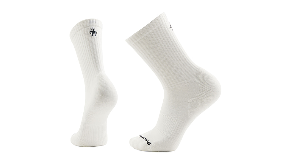 Smartwool Everyday Athletic Crew Socks, White, Medium, SW002682122100M000