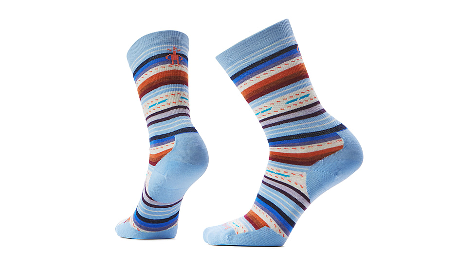 Smartwool Everyday Margarita Crew Socks - Womens, Serene Blue, Large, SW002091N75100L000