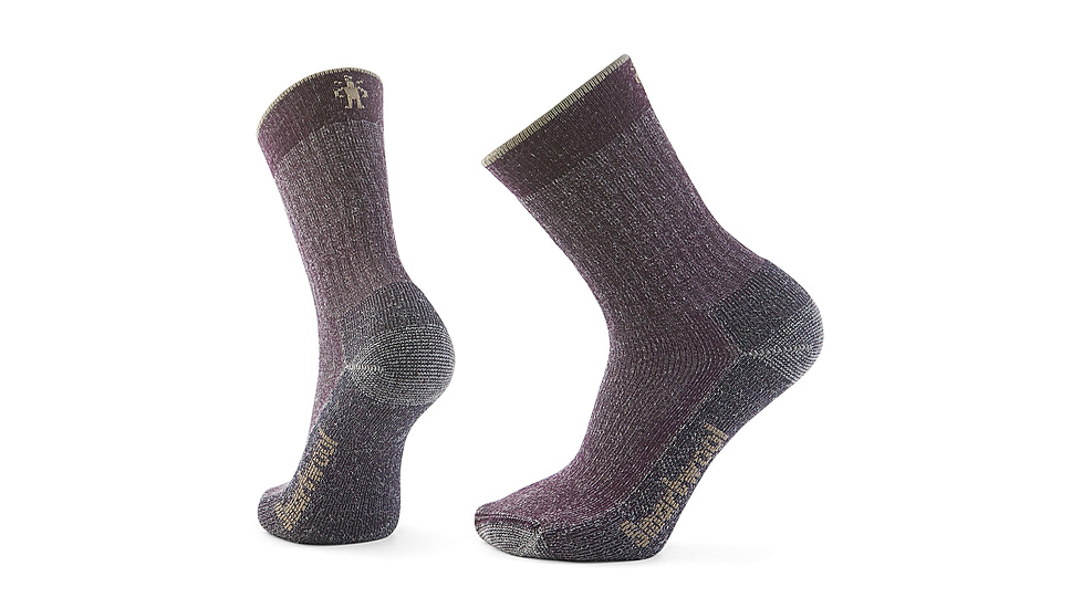 Smartwool Hike Classic Edition Full Cushion Second Cut Crew Socks, Purple Iris, Medium, SW002786L90100M000