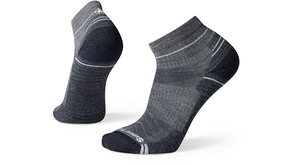 Smartwool Hike Light Cushion Ankle Socks - Mens, 052 Medium Gray, Large, SW001611052L