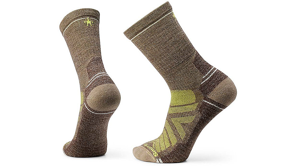 Smartwool Hike Light Cushion Crew Socks - Mens, Military Olive/Fossil, Extra Large, SW001614M831-XL