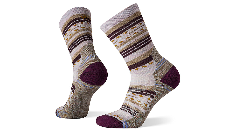 Smartwool Hike Light Cushion Margarita Crew Socks - Womens, Purple Eclipse, Large, SW001586H761-L
