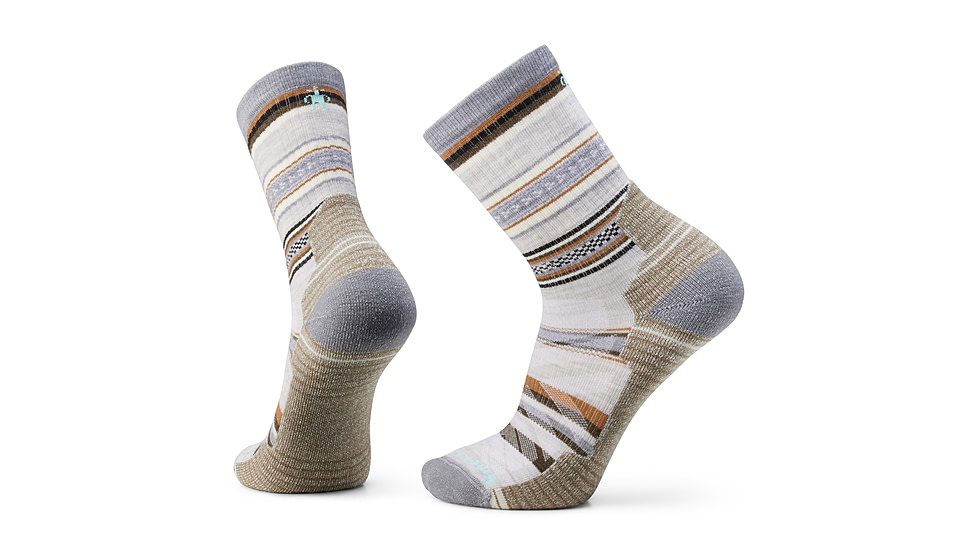 Smartwool Hike Light Cushion Panorama Crew Socks - Mens, Ash, Large, SW002160069100L000