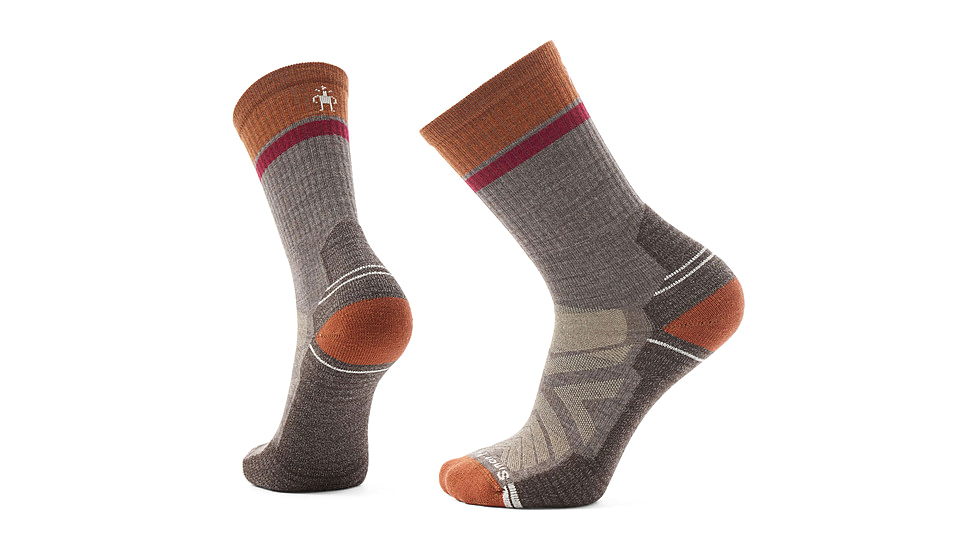Smartwool Hike Light Cushion Winding Trail Crew Socks - Mens, Taupe, Extra Large, SW00189623610XL000