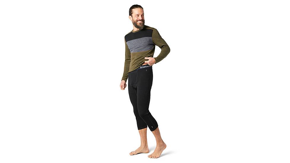 Smartwool Merino 250 Baselayer 3/4 Bottom - Mens, Black, Extra Large, SW016365001-XL