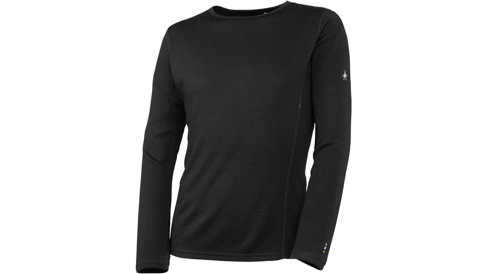 Smartwool Merino 250 Baselayer Crew - Kids, Black, Medium, SW0SN110001-M