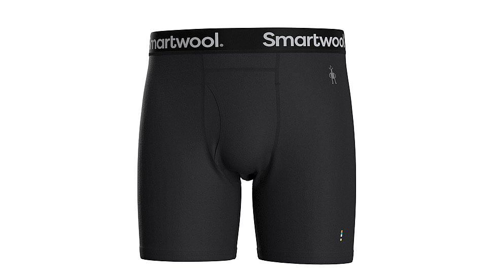 Smartwool Merino Boxer Brief Boxed - Mens, Black, Extra Large, SW0169980011-001 BLACK-XL