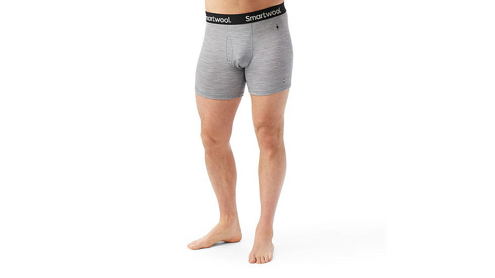 Smartwool Merino Boxer Brief Boxed - Mens, Light Gray Heather, 2XL, SW0169985451XXL000