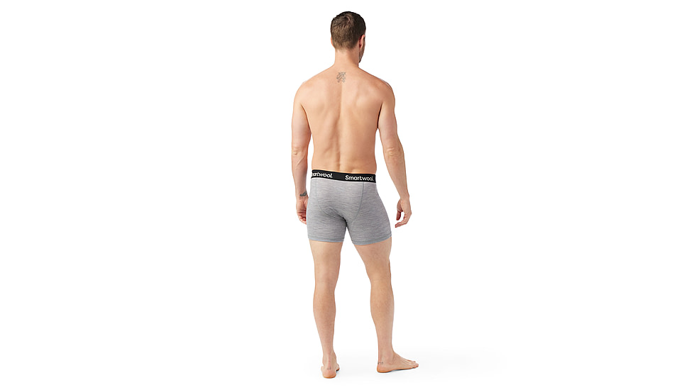 Smartwool Merino Boxer Brief Boxed - Mens, Light Gray Heather, 2XL, SW0169985451XXL000