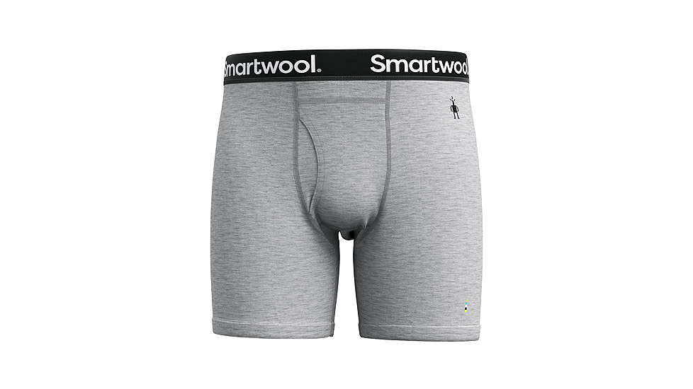 Smartwool Merino Boxer Brief Boxed - Mens, Light Gray Heather, 2XL, SW0169985451XXL000