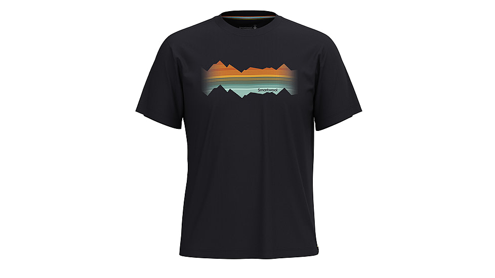 Smartwool Mountain Horizon Short Sleeve Graphic Tee, Black, Small, SW002763001100S000