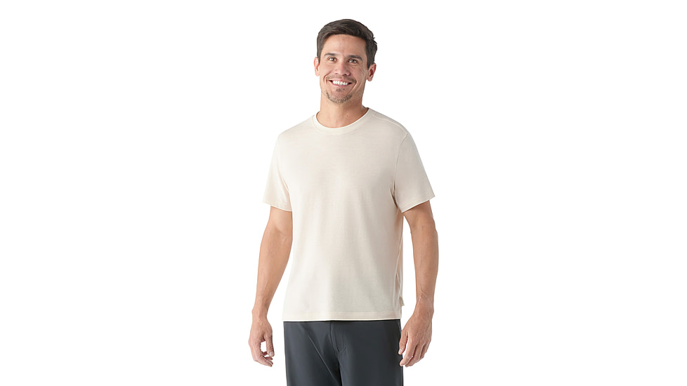 Smartwool Perfect Crew Short Sleeve Tee - Mens, Almond, Extra Large, SW002297L3110XL000