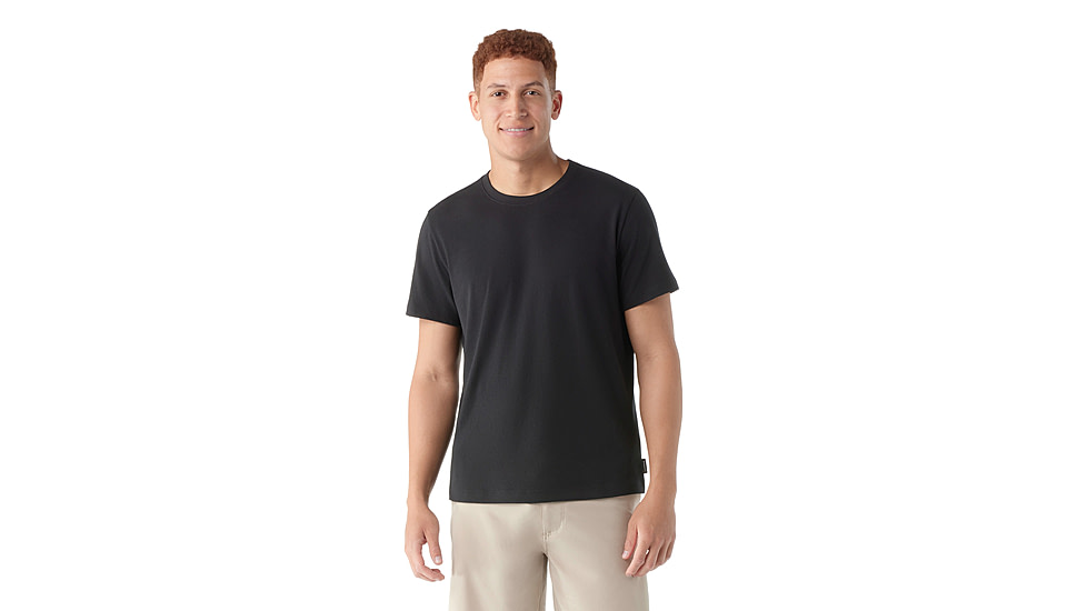Smartwool Perfect Crew Short Sleeve Tee - Mens, Black, Medium, SW002297001100M000