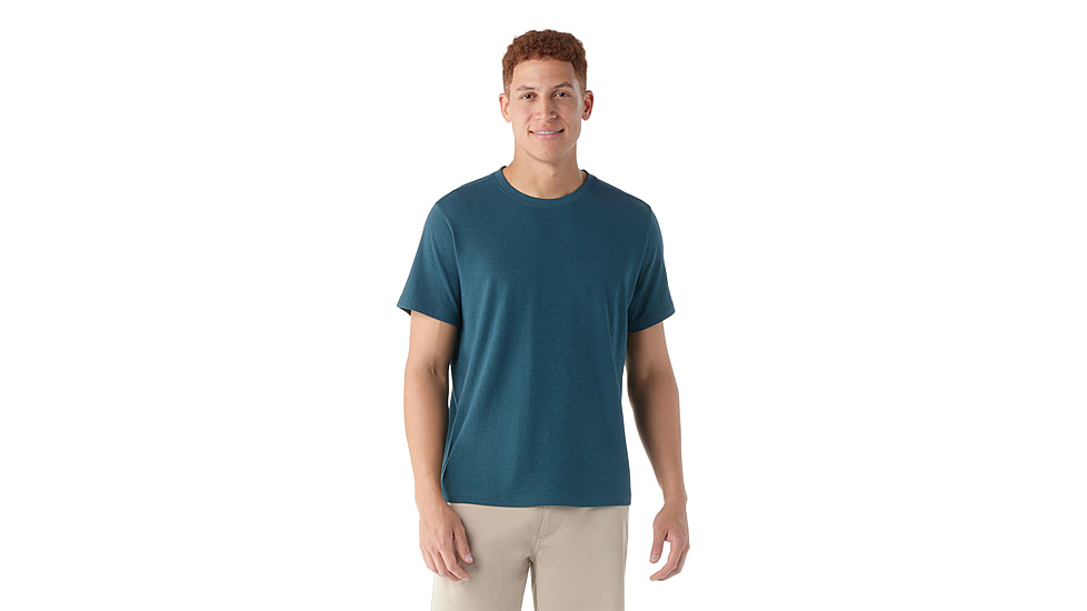 Smartwool Perfect Crew Short Sleeve Tee - Mens, Twilight Blue, 2XL, SW002297G741XXL000