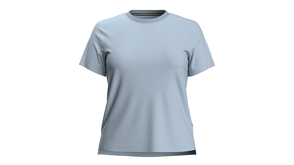 Smartwool Perfect Crew Short Sleeve Tee - Womens, Winter Sky Heather, Extra Large, SW002381M061XL