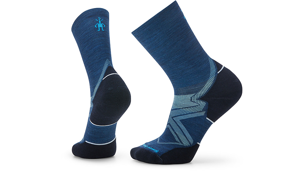 Smartwool Run Cold Weather Targeted Cushion Crew Socks - Mens, B25 Alpine Blue, Medium, SW001905B25M