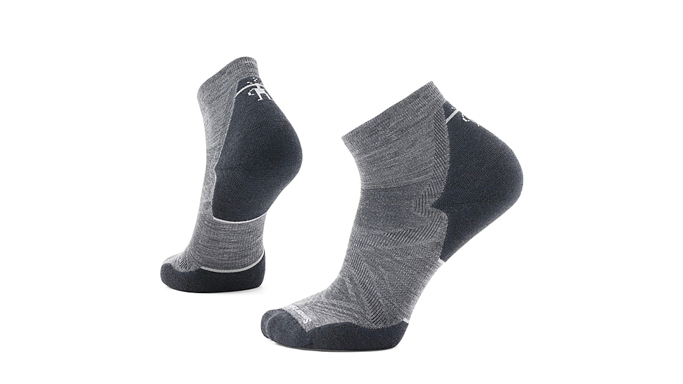 Smartwool Run Targeted Cushion Ankle Socks - Mens, Medium Gray, Medium, SW001661052100M000