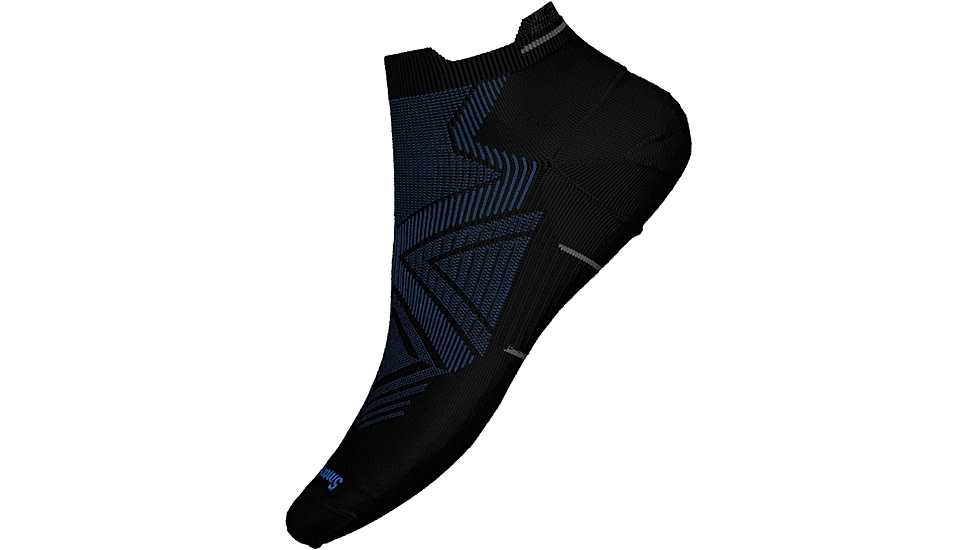 Smartwool Run Targeted Cushion Low Ankle Socks - Unisex, Black, Small, SW0016590011-S