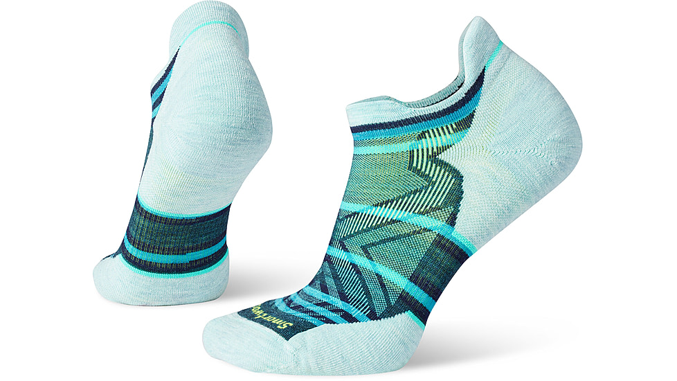 Smartwool Run Targeted Cushion Stripe Low Ankle Socks - Womens, G74 Twilight Blue, Large, SW001672G74L
