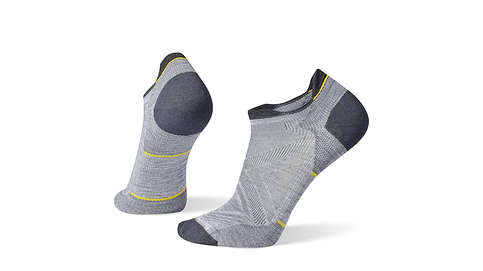 Smartwool Run Zero Cushion Low Ankle Socks, Light Gray, Small, SW001651039100S000