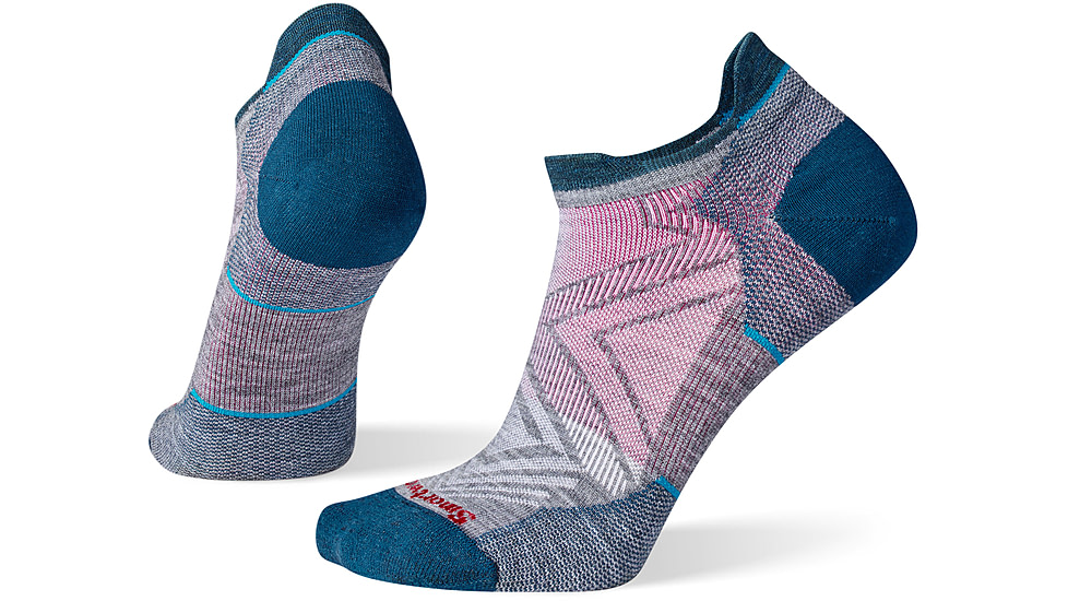 Smartwool Run Zero Cushion Low Ankle Socks - Womens, 052 Medium Gray, Small, SW001668052S