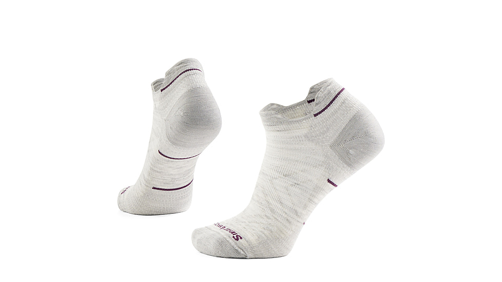 Smartwool Run Zero Cushion Low Ankle Socks - Womens, Ash, Medium, SW001668069100M000