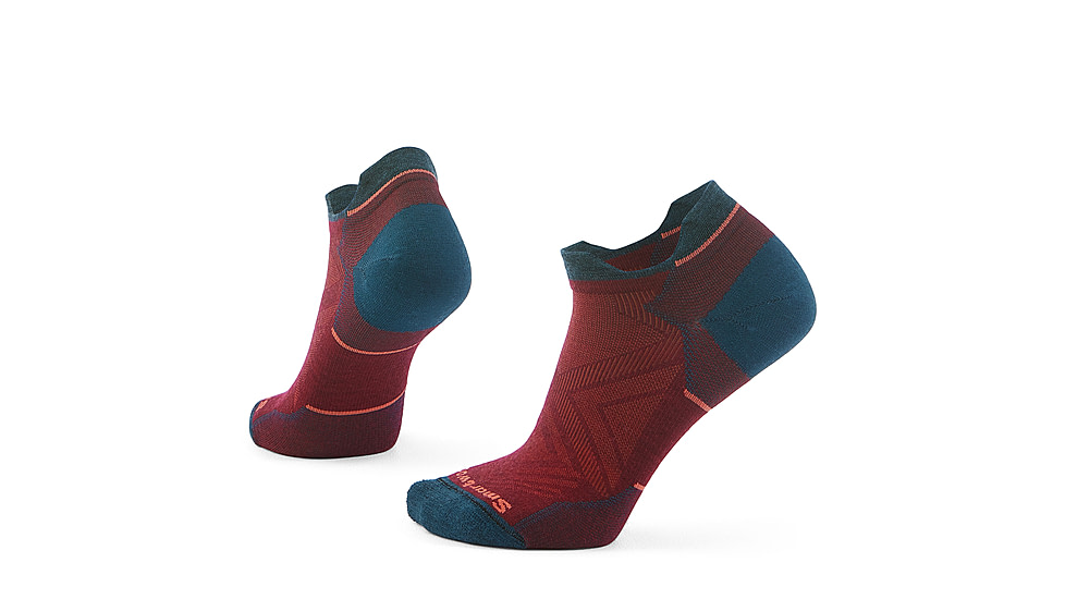 Smartwool Run Zero Cushion Low Ankle Socks - Womens, Tibetan Red, Medium, SW001668A25100M000