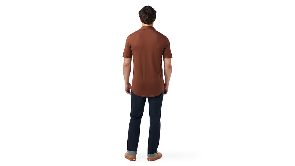 Smartwool Short Sleeve Button Down - Mens, Sable Brown, Extra Large, SW016963N2010XL000