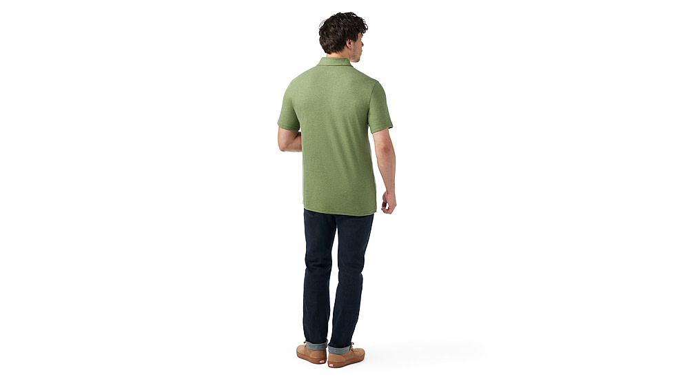 Smartwool Short Sleeve Polo - Mens, Fern Green, Large, SW002361N06100L000