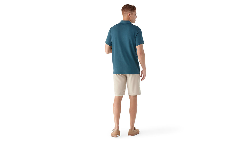 Smartwool Short Sleeve Polo - Mens, Twilight Blue, Extra Large, SW002361G7410XL000
