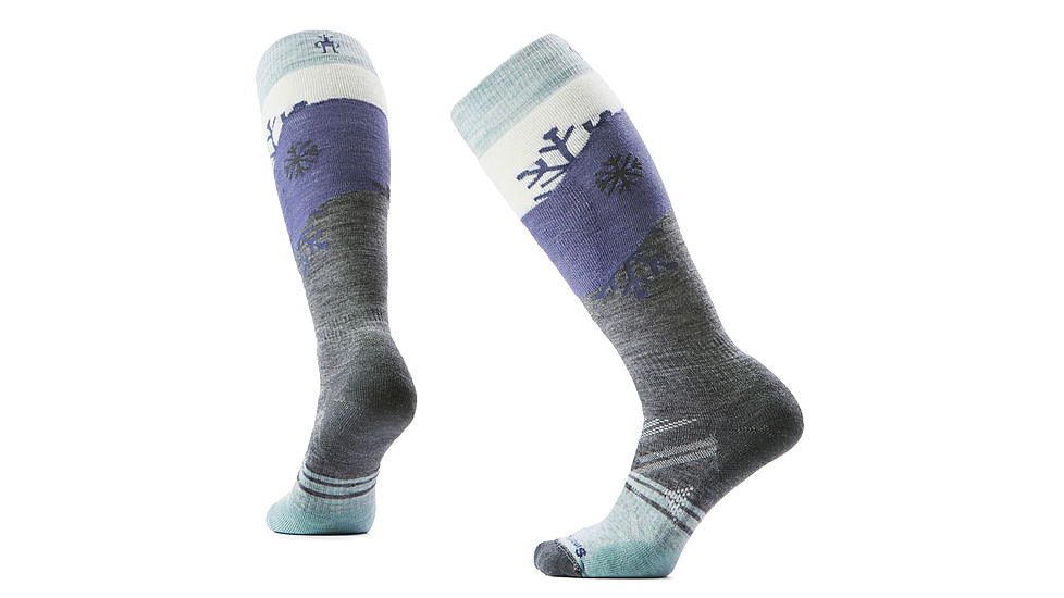 Smartwool Ski Full Cushion Snowpocalypse OTC Socks - Womens, Medium Gray, Small, SW002170052100S000