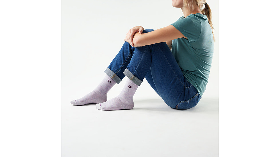 Smartwool Everyday Groovy Bloom Crew Socks - Womens